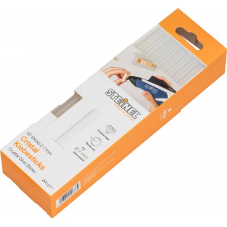 Steinel kaštų klijų lazdelės Crystal (006594), 7 mm