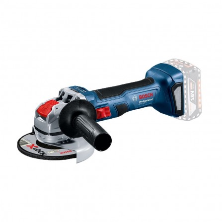 Akumuliatorinis kampinis šlifuoklis Bosch X-LOCK GWX 18V-7, 18 V, 115 mm