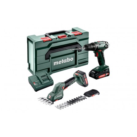Akumuliatorinių įrankių Metabo Combo 2.2.5 rinkinys (685186000), 18 V, 2 x 2 Ah, įkroviklis + lagaminas