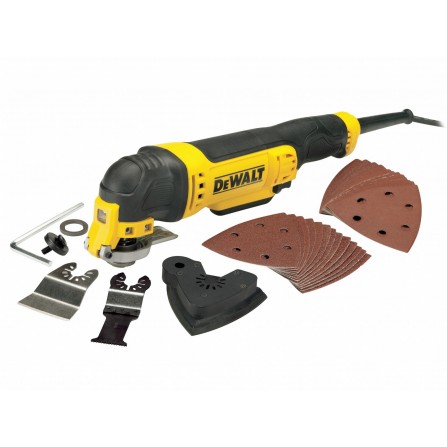 Dewalt elektrinis daugiafunkcinis įrankis DWE315-QS, 300 W + priedai