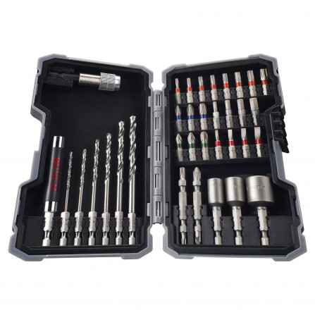 Bosch grąžtų ir antgalių rinkinys PRO metalui, 35 vnt.