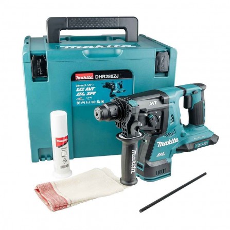 Akumuliatorinis smūginis perforatorius Makita DHR280ZJ, 2 x 18 V, 2,8 J, SDS-plus