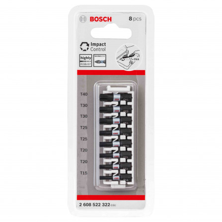 Bosch Impact Control bitset Impact Control, 8-dlg. (T15-T40)