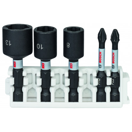 Bosch sukimo antgalių ir galvučių rinkinys Impact Control, 5 vnt, 25 mm