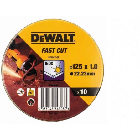 Dewalt metalo pjovimo diskų rinkinys DT3507, 125 mm, 10 vnt