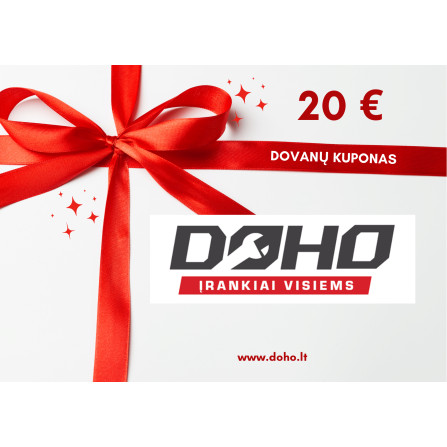 DOHO dovanų kuponas 20 EUR