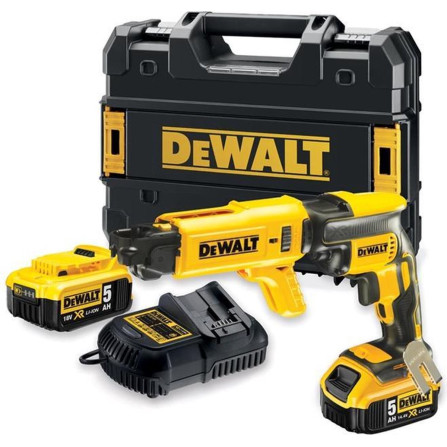 Dewalt akumuliatorinio juostinio suktuvo rinkinys DCF620P2K rinkinys, 18 V, 2 x 5 Ah, įkroviklis + lagaminas