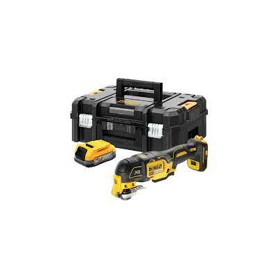Dewalt akumuliatorinio daugiafunkcio įrankio rinkinys DCS356E1T, 18 V (1.7 ah baterija + priedai + lagaminas )