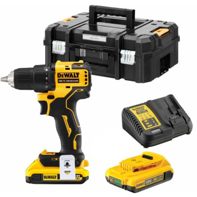 Dewalt akumuliatorinio suktuvo-gręžtuvo rinkinys DCD708D2T-QW, 18 V