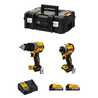 Dewalt akumuliatorinių įrankių komplektas DCK2050E2T, 18V (2x1.7 Ah)