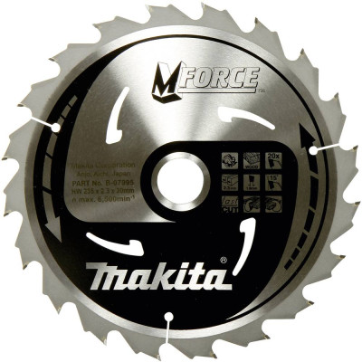 Makita medienos pjovimo diskas M-FORCE, B-32007 (1 vnt)