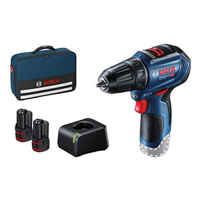 Bosch accuschroevendraaierset GSR 12V-30 + 2x 2,0 Ah, 06019G9004