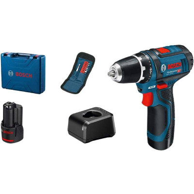 Bosch akumuliatorinio suktuvo rinkinys GSR 12V-15, 12 V, 30 Nm