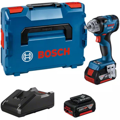 Bosch akumuliatorinio smūginio suktuvo rinkinys GDS 18V-330 + 2 x 5.0 Ah, 06019L5003