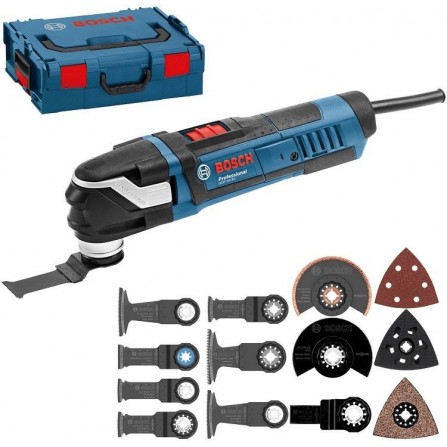 Elektrinis daugiafunkcinis įrankis Bosch GOP 40-30, 400 W, lagaminas + priedų rinkinys