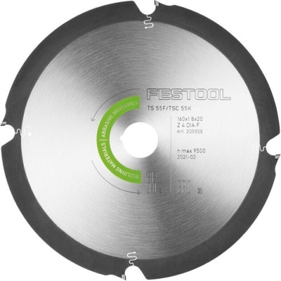 Festool deimantinis pjovimo diskas ABRASIVE MATERIALS Festool DIA 160x1,8x20 F4