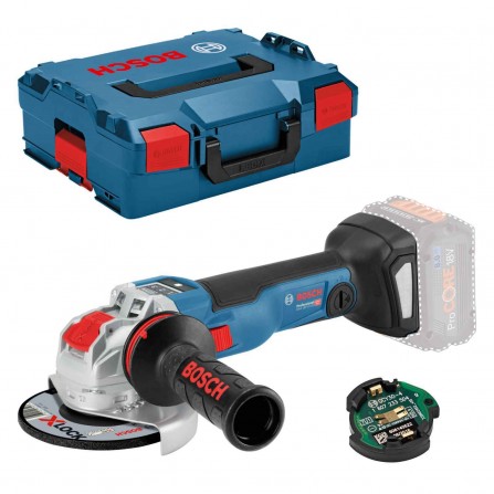 Akumuliatorinis kampinis šlifuoklis Bosch GWX 18V-10 SC, 125 mm + lagaminas (be akumuliatoriaus ir įkroviklio)