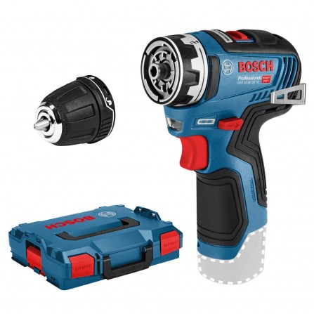 Akumuliatorinis suktuvas Bosch GSR 12V-35 FC, 12 V + lagaminas (be akumuliatoriaus ir įkroviklio)