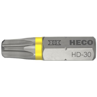 Heco sukimo galvučių rinkinys, HECO-Drive, HD-30, geltona, 10 vnt.