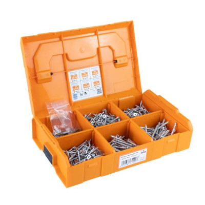 Heco varžtų rinkinys, HECO-L-BOXX Mini, 700 varžtų (su dėklu)