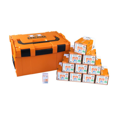 Heco fasado varžtų rinkinys plastikiniame L-BOXX 238 dėkle, 4.5 x 50, 2000 vnt