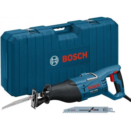 Elektrinis tiesinis pjūklas Bosch GSA 1100 E (060164C800), 1100 W + lagaminas