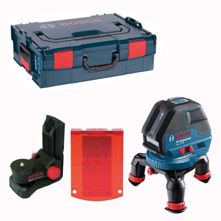Akumuliatorinis linijinis lazerinis nivelyras Bosch GLL 3-50, lagaminas + priedai