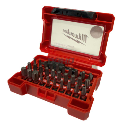 Torx sukimo antgalių rinkinys Milwaukee SHOCKWAVE Impact Duty, 32 vnt.