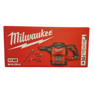 Akumuliatorinis dulkių siurblys Milwaukee M18 CV-0, 18 V (be akumuliatoriaus ir įkroviklio)