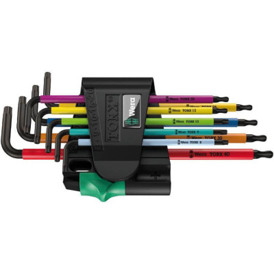Inbussleutelset Wera 5024335001 (TX8-TX40, 9-delig)