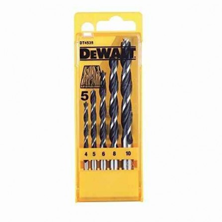 Dewalt medienos grąžtų rinkinys DT4535, 4 - 10 mm, 5 vnt