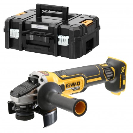 Accu haakse slijper DeWalt DCG405NT-XJ, 125 mm, 18 V + transportkoffer