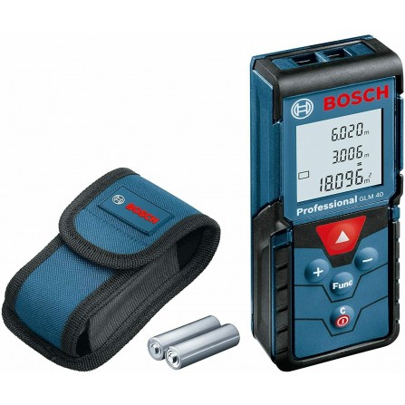 Laserafstandsmeter Bosch GLM 40, 1,5 V, 40 m + stoffen koffer