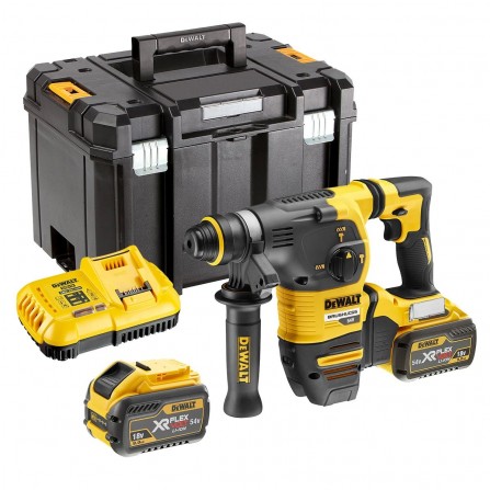Dewalt akumuliatorinio perforatoriaus rinkinys DCH333X2-QW, 54 V, 2 x 9 Ah, 3,5 J, SDS-Plus, įkroviklis + lagaminas