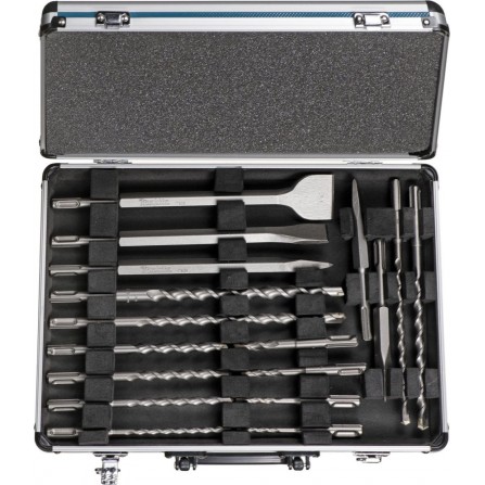 SDS-Plus grąžtų rinkinys Makita D-42444, 17 vnt.