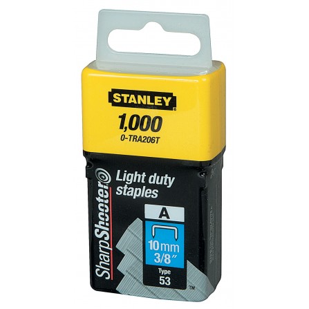 53 A tipo kabės „STANLEY" 1000 vnt. 10 mm