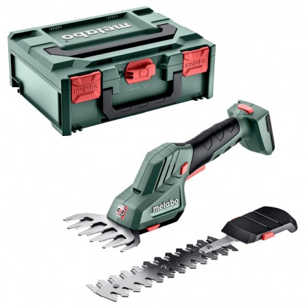 Akumuliatorinės krūmų ir žolės žirklės Metabo PowerMaxx SGS 12 Q (601608840), 12 V + lagaminas